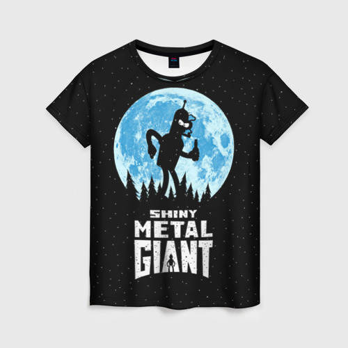 Женская футболка 3D Bender Metal Giant, цвет 3D печать