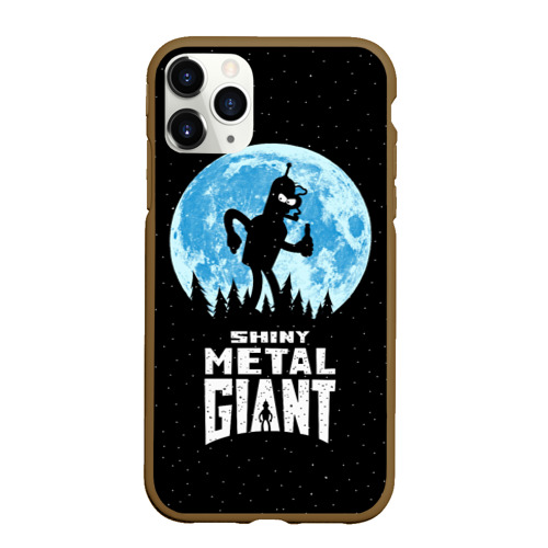 Чехол для iPhone 11 Pro Max матовый Bender Metal Giant, цвет коричневый