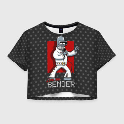 Женская футболка Crop-top 3D Bender Presley