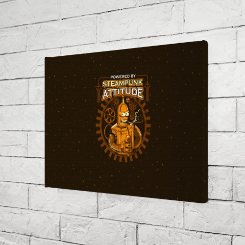 Холст прямоугольный Steampunk Attitude, цвет 3D печать - фото 3