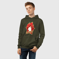 Детская толстовка хлопок Всегда Котов ГТО - ретро пародия на значок пионера СССР с котёнком - фото 2