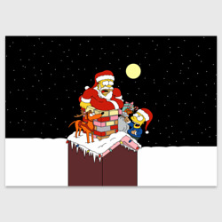 Поздравительная открытка Симпсон - Санта Клаус