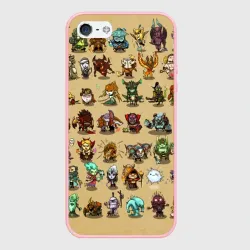 Чехол для iPhone 5/5S матовый Dota 2 All