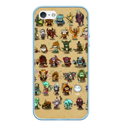 Чехол для iPhone 5/5S матовый Dota 2 All