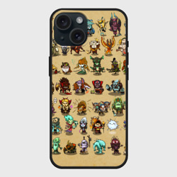 Чехол силиконовый для Apple iPhone 15 матовый Dota 2 All