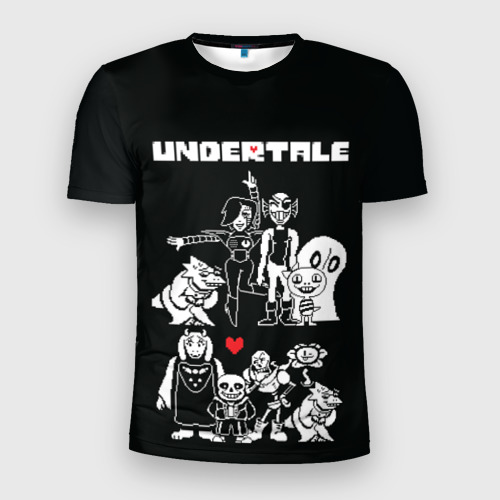 Мужская футболка 3D Slim Undertale, цвет 3D печать