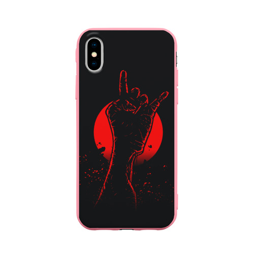 Чехол для iPhone X матовый Zombie Rock