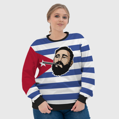 Женский свитшот 3D Fidel Castro - фото 6