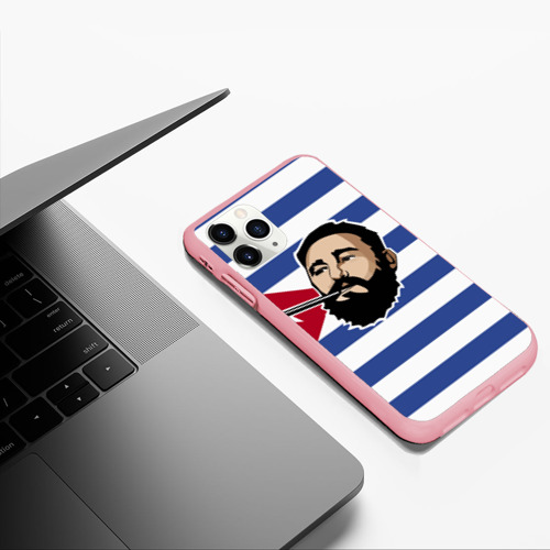 Чехол для iPhone 11 Pro Max матовый Fidel Castro, цвет баблгам - фото 5