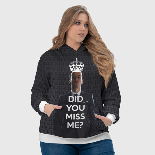 Женская толстовка 3D Keep Calm & Miss Me, цвет 3D печать - фото 6