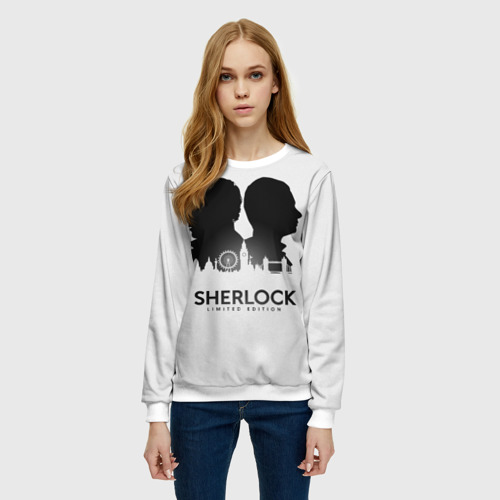 Женский свитшот 3D Sherlock Edition, цвет 3D печать - фото 3