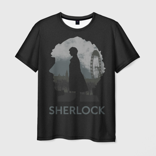 Мужская футболка 3D Sherlock World, цвет 3D печать