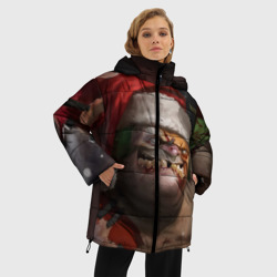 Женская зимняя куртка Oversize Пудж из Dota новогодний в колпаке - фото 2