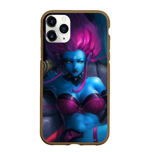 Чехол для iPhone 11 Pro Max матовый Hair Evelynn, цвет коричневый