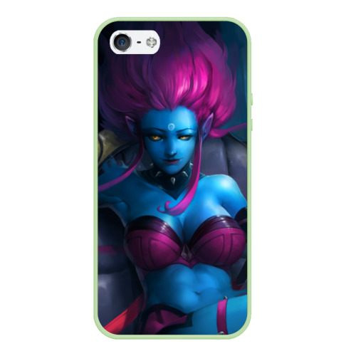 Чехол для iPhone 5/5S матовый Hair Evelynn, цвет салатовый