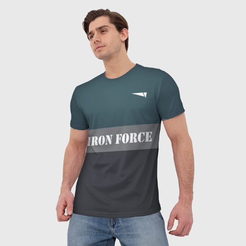 Мужская футболка 3D Iron force, цвет 3D печать - фото 3