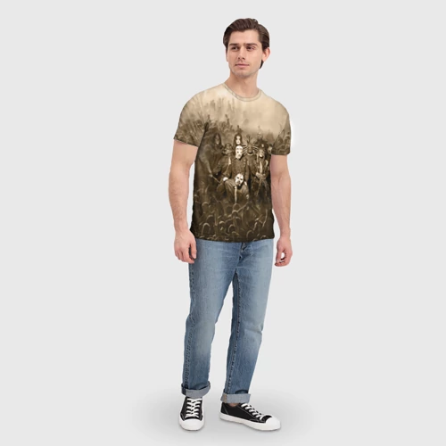 Мужская футболка 3D с принтом Slipknot, вид сбоку #3