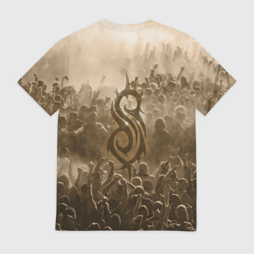 Мужская футболка 3D с принтом Slipknot, вид сзади #1