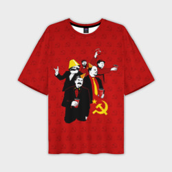 Мужская футболка oversize 3D Communist Party