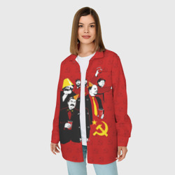 Женская рубашка oversize 3D Communist Party - фото 2
