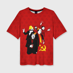 Женская футболка oversize 3D Communist Party