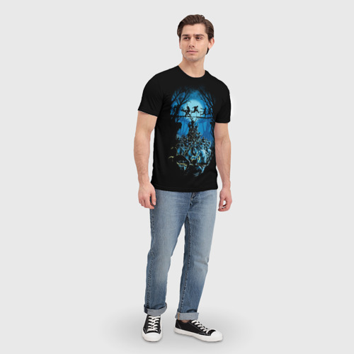 Мужская футболка 3D Zombie Island, цвет 3D печать - фото 5
