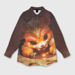 Мужская рубашка oversize 3D Gnar