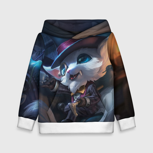 Детская толстовка 3D Sir Gnar, цвет белый