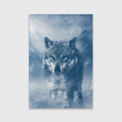 Обложка для паспорта матовая кожа Волк