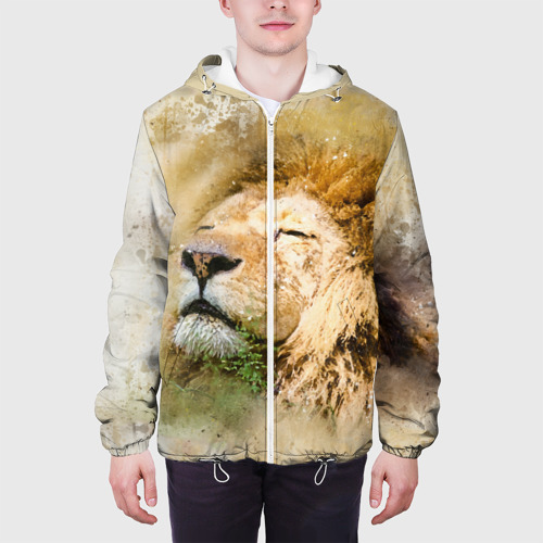 Мужская куртка 3D Лев, цвет 3D печать - фото 4