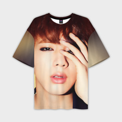 Мужская футболка oversize 3D Kim Seok Jin