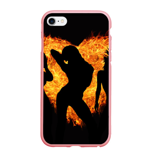 Чехол для iPhone 6/6S матовый Гоу-гоу: танец огня, цвет баблгам