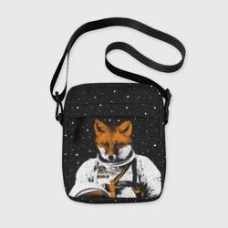 Сумка через плечо 3D Лис космонавт