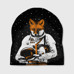 Шапка 3D Лис космонавт