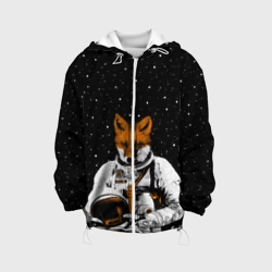 Детская куртка 3D Лис космонавт
