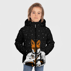 Зимняя куртка для мальчиков 3D Лис космонавт - фото 2