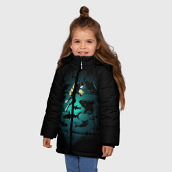 Зимняя куртка для девочек 3D Подводный мир - фото 2