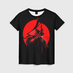 Женская футболка 3D Сила самурая