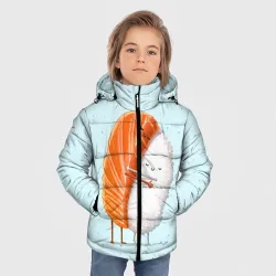 Зимняя куртка для мальчиков 3D Суши друзья - фото 2