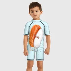 Детский купальный костюм 3D Суши друзья - фото 2