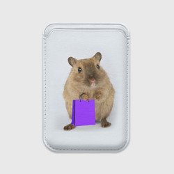 Картхолдер Magsafe магнитный Хомяк с сумкой