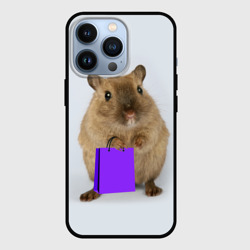Чехол для iPhone 13 Pro Хомяк с сумкой
