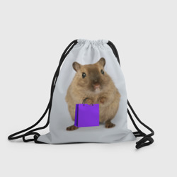 Рюкзак-мешок 3D Хомяк с сумкой