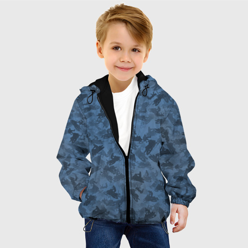 Детская куртка 3D Камуфляж со снегоходами, цвет черный - фото 3