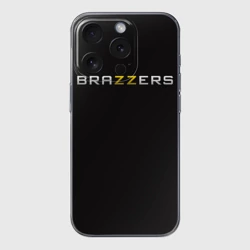 Чехол для iPhone 15 Pro Max силиконовый с защитой камеры Brazzers