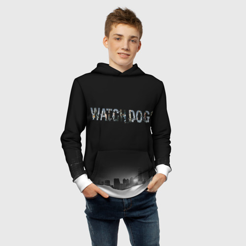 Детская толстовка 3D Watch Dogs 2, цвет белый - фото 6