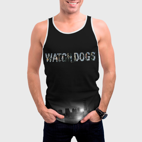 Мужская майка 3D Watch Dogs 2 - фото 3