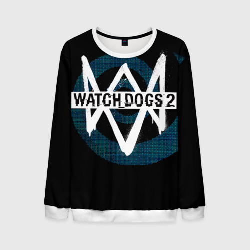 Мужской свитшот 3D Watch Dogs 2, цвет белый