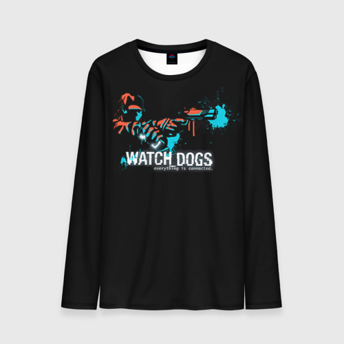 Мужской лонгслив 3D Watch Dogs 2, цвет 3D печать