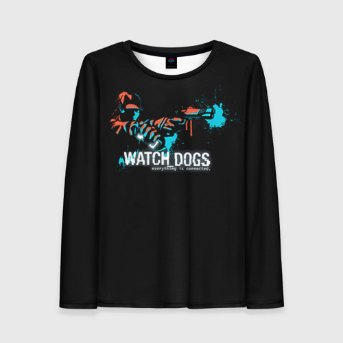 Женский лонгслив 3D Watch Dogs 2, цвет 3D печать